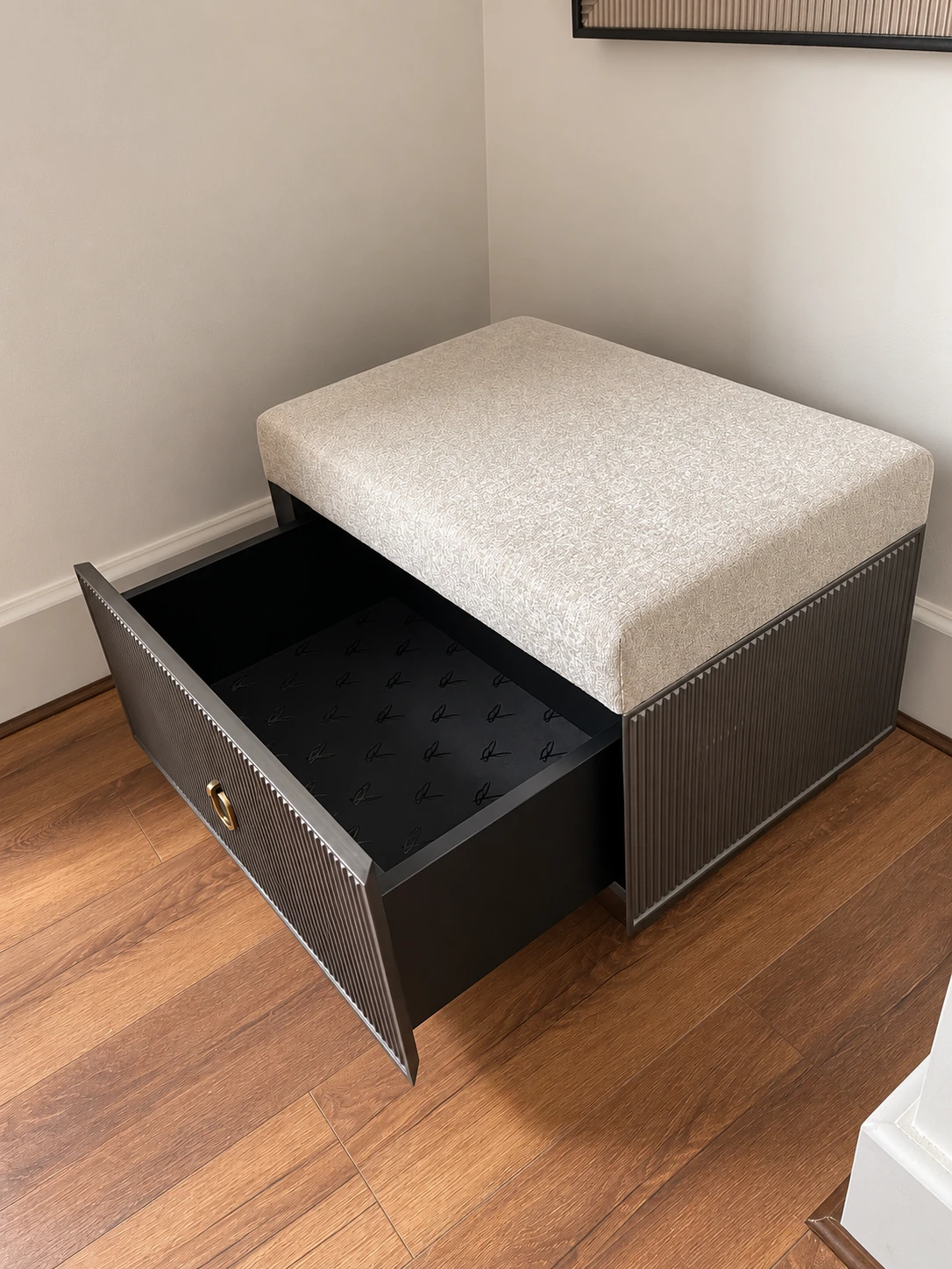 Bedside drawer construction · Retouched project image