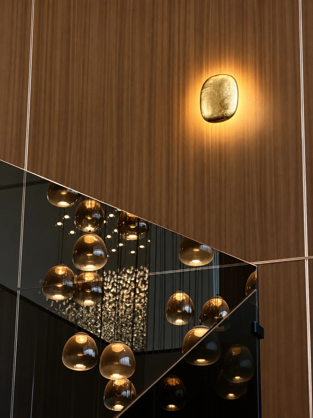 Light against timber · Retouched project image