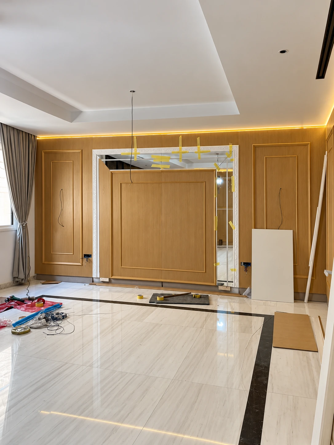 Panelling installation · Retouched project image