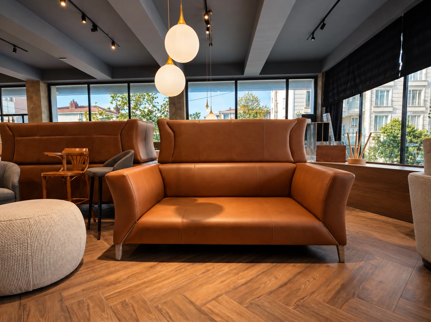 Leather sofa · Retouched project image