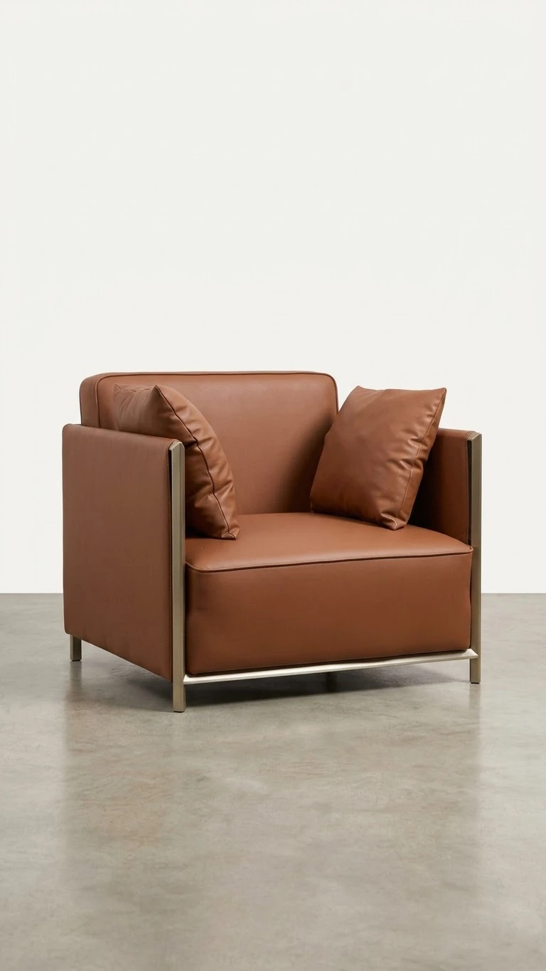 Leather armchair · Edited archive image