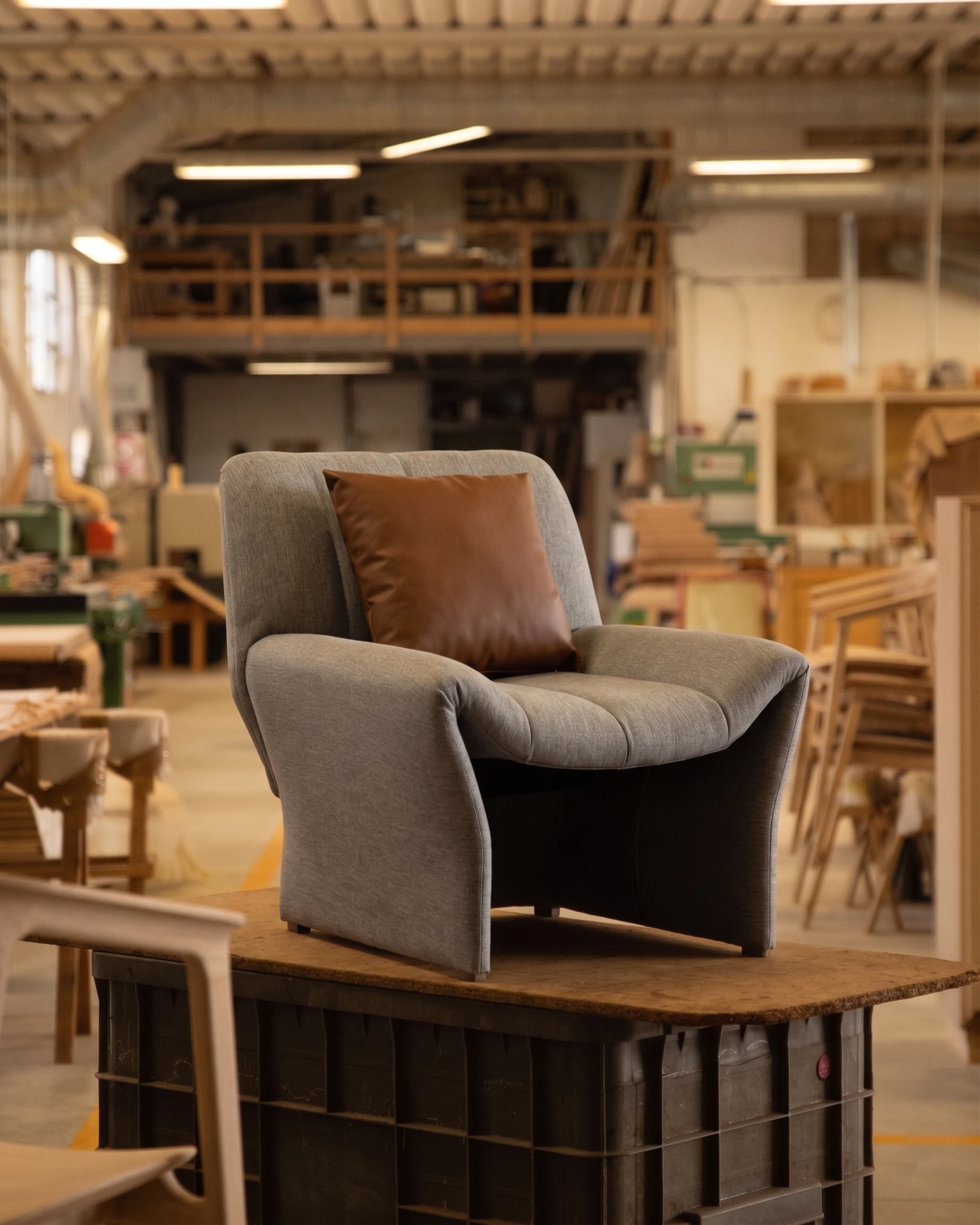 Upholstered armchair · Edited archive image