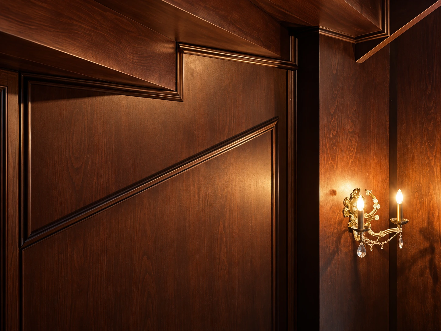 Timber wall panelling and moulding · AI-assisted detail study from project imagery