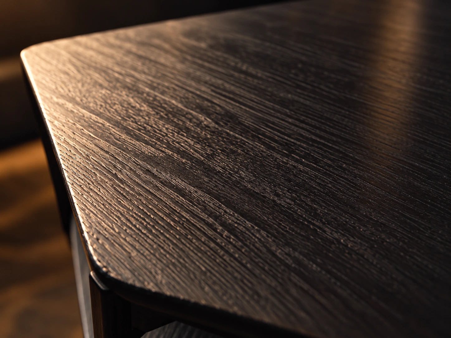 Conceptual close-up of timber grain and joinery