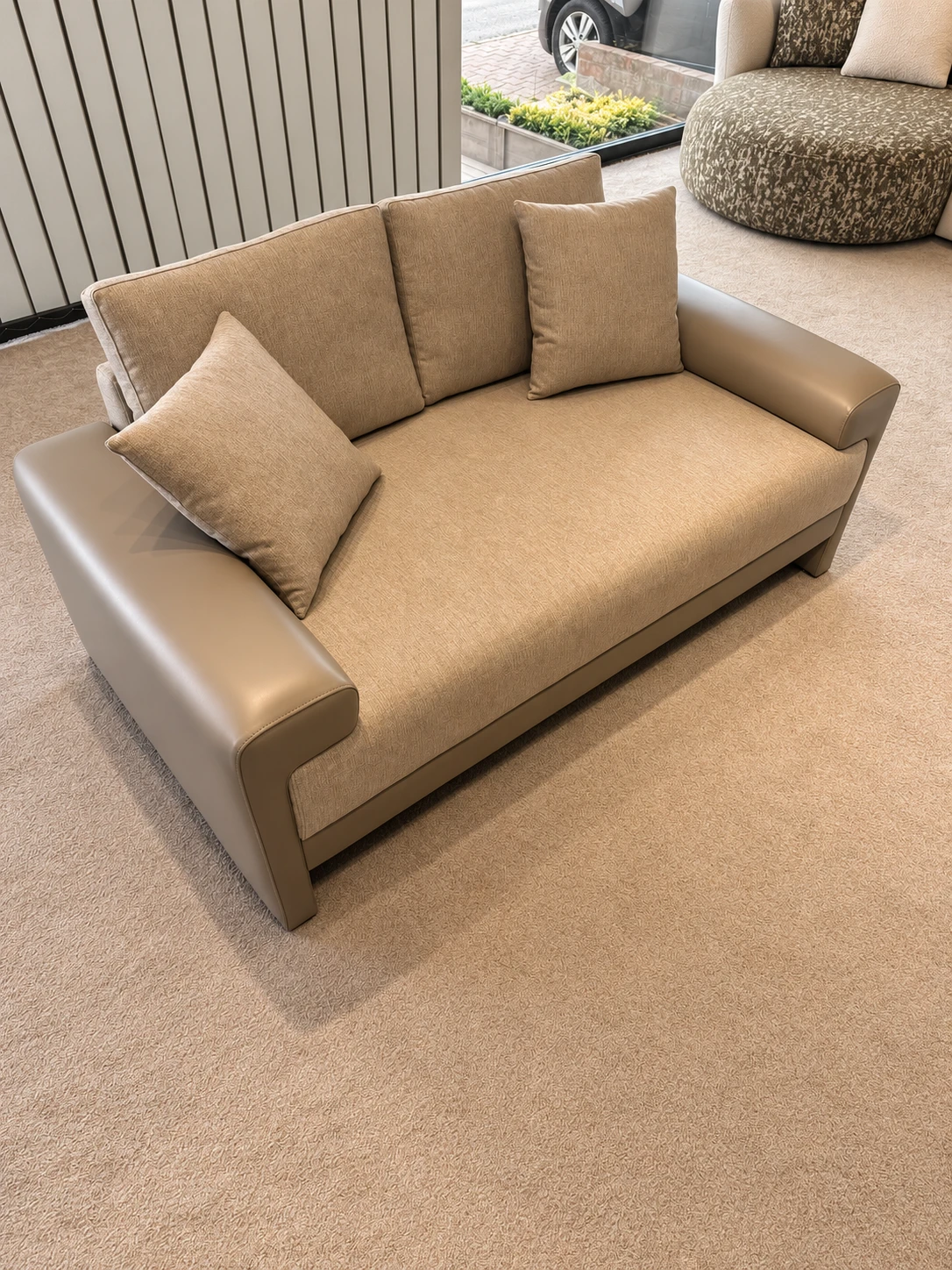 Sofa detail — retouched project photograph